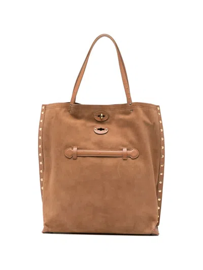 Zanellato Aspasso Medium Leather Handbag In Brown