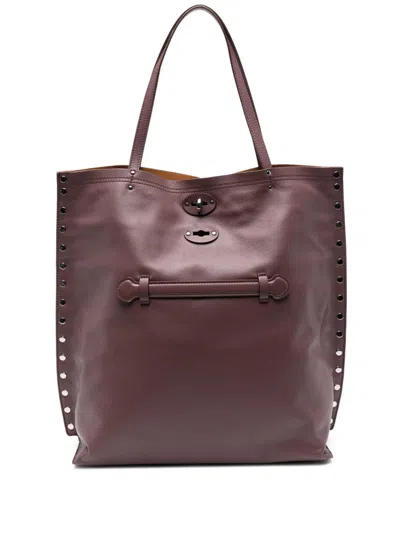 ZANELLATO A'SPASSO SAETA MEDIUM LEATHER TOTE BAG