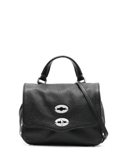 Zanellato Baby Postina Leather Tote Bag In Black