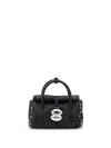 Zanellato Mini Leather Handbag Featuring Textured Finish In Black