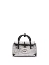 Zanellato Compact Silver-toned Shoulder Bag With Top Handle In Silver