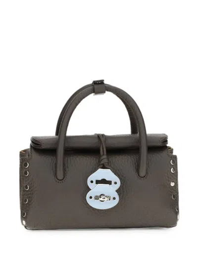 Zanellato Baby Dotta Centauro Leather Satchel In Brown