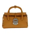 Zanellato Baby Dotta Studded Tote Bag In Brown
