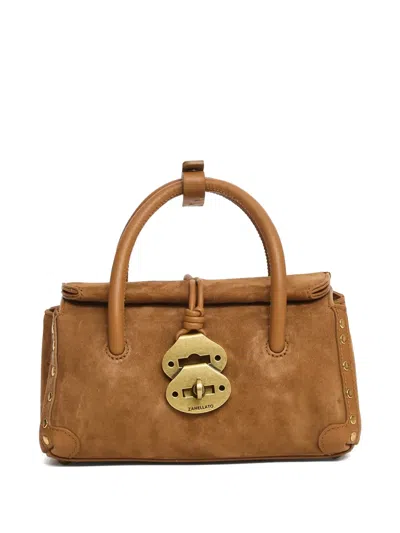 Zanellato Baby Dotta Tote Bag In Brown