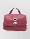 Zanellato Baby Leather Handbag And Shoulder Strap In Red