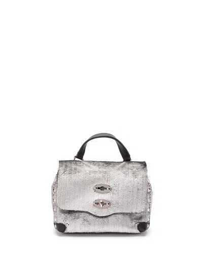 Zanellato Baby `postina Cbi` Handbag In Silver