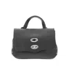 Zanellato Black Baby Postina Handbag In Black