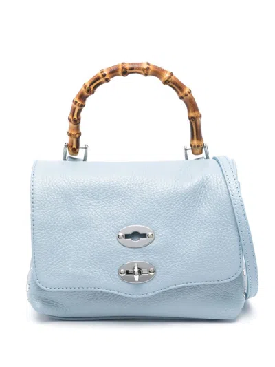 Zanellato Baby Postina Daily Bamboo Bag In Murano Blue