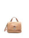Zanellato Postina Daily Baby Leather Bag In Pink
