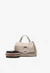Zanellato Baby Postina Daily Pebbled Leather Top Handle Bag In Brown