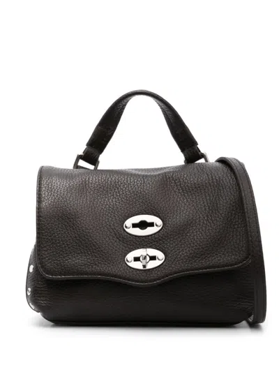 Zanellato Small Postina Leather Tote Bag In Brown