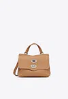 Zanellato Baby Postina Leather Crossbody Bag In Brown