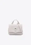 Zanellato Baby Postina Leather Crossbody Bag In White