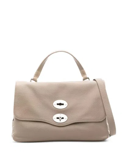 Zanellato Baby Postina® Leather Top Bag In Neutral