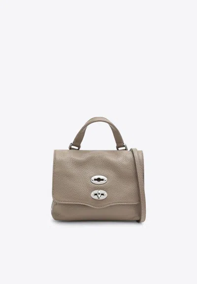Zanellato Baby Postina Leather Top Handle Bag In Brown
