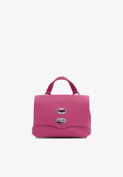 Zanellato Baby Postina Leather Top Handle Bag In Pink