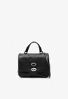 Zanellato Navy Blue Baby Postina Satchel In Black