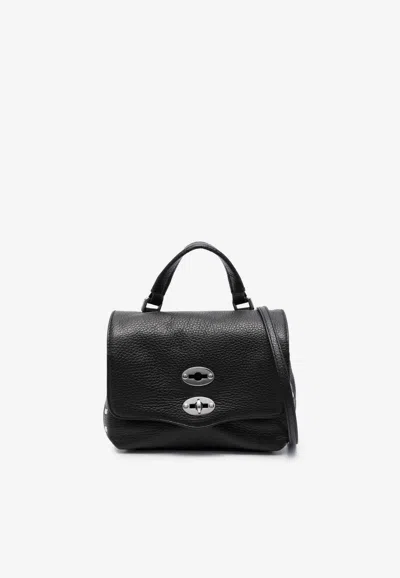 Zanellato Baby Postina Leather Tote Bag In Black