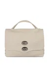 Zanellato Baby Postina® Stud-embellished Top-handle Tote Bag In White