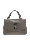 Zanellato Baby Postina Studded Tote Bag In Gray