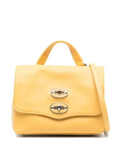 Zanellato Postina Saeta Baby Leather Handbag In Orange