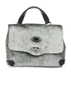 Zanellato Baby Postina Twist Lock Shoulder Bag In Silver