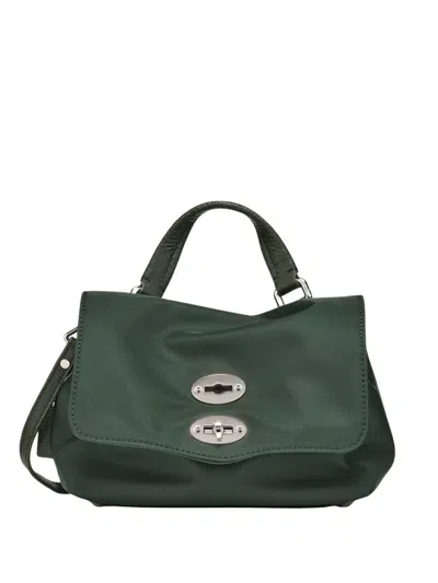 Zanellato Baby Postina Twist-lock-fastening Tote Bag In Green