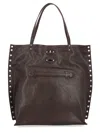 Zanellato Shoulder Bag With Studded Accents And Dual Handles In Neutral