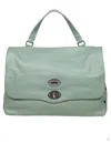 Zanellato Bag In Soft Leather That Can Be Carried By Hand Or Over The Shoulder In Green