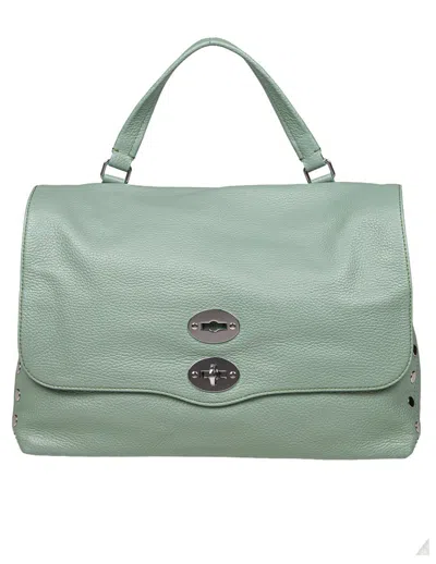Zanellato Bag In Soft Leather That Can Be Carried By Hand Or Over The Shoulder In Green
