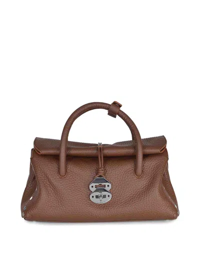 Zanellato Bag Made Of Hammered In Brown