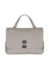 Zanellato Bag Made Of Hammered Leather In Gray