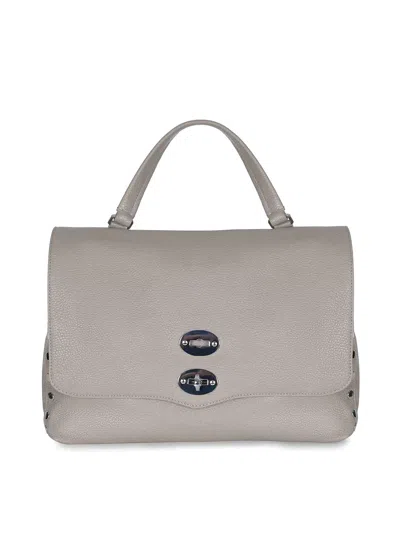 Zanellato Bag Made Of Hammered Leather In Gray