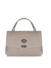 Zanellato Bag Made Of Hammered Leather In Gray