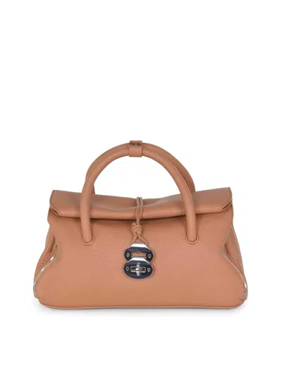 Zanellato Bag Made Of Hammered Leather In White