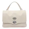 Zanellato Leather Bag Postina Daily Baby Shoulder Bag In White