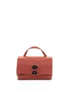 Zanellato Postina Saeta S Leather Handbag With Shoulder Strap