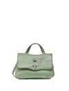 Zanellato Postina Daily Baby Handbag In Green Leather In Green