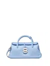 Zanellato Borsa Dotta Centauro Celeste Small In Leather