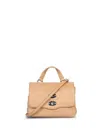 Zanellato Cappuccino Leather Postina Baby Top Handle Bag