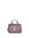Zanellato Red Leather Postina Baby Top Handle Bag