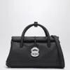 Zanellato Structured Leather Handbag With Dual Handles In Black