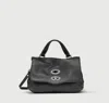 Zanellato Shoulder Bag With Stud Embellishment And Top Handle In Black