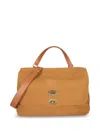 Zanellato Postina Jones Baby Leather Handbag In Gold