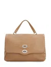 Zanellato Postina Small Daily Giorno Cantuccio Handbag In Brown