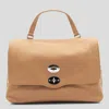 Zanellato Beige Leather Postina Baby Top Handle Bag In Neutral