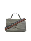 Zanellato Postina Leather Tote Bag In Gray