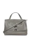 Zanellato Calf-leather Satchel-bag In Gray