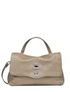 Zanellato Postina Daily Twist-lock Medium Tote Bag In Gray