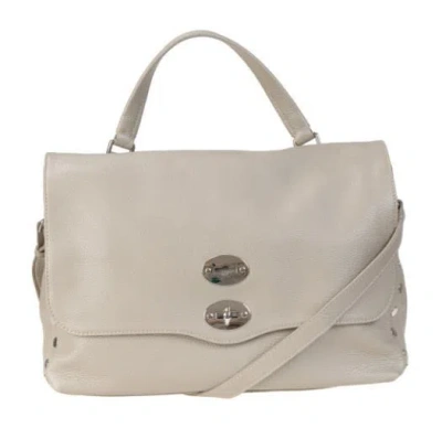 Zanellato Luxurious 100% Leather Bag In Grey